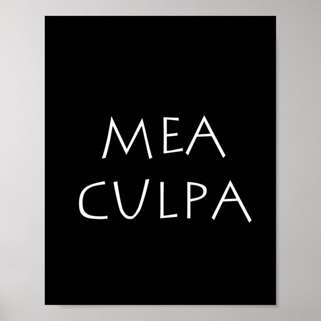 Mea culpa poster (Framsidan)
