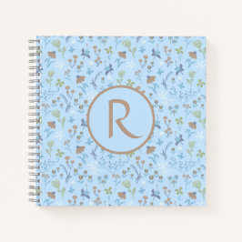 Mead Flowers Blue Monogram Journal