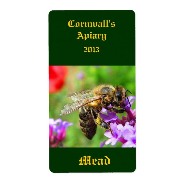 Mead Honeywine-etikett Fraktsedel (Framsidan)