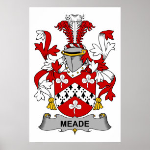 Meade familjvapensköld poster