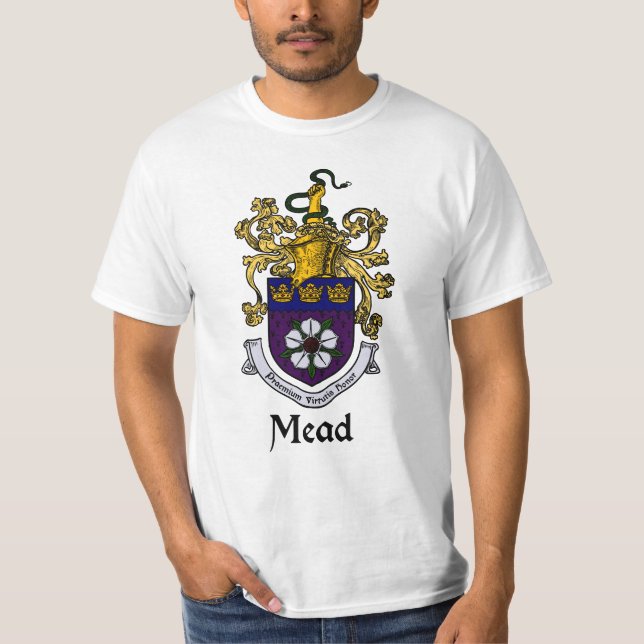Meadfamiljvapensköld/vapensköldT-tröja Tee Shirt (Framsida)