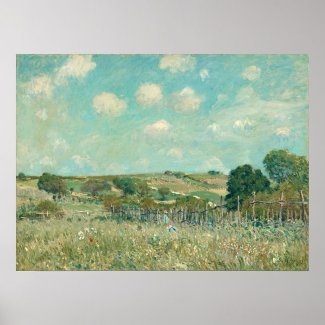 Meadow - Alfred Sisley Fine Art Poster (Framsidan)
