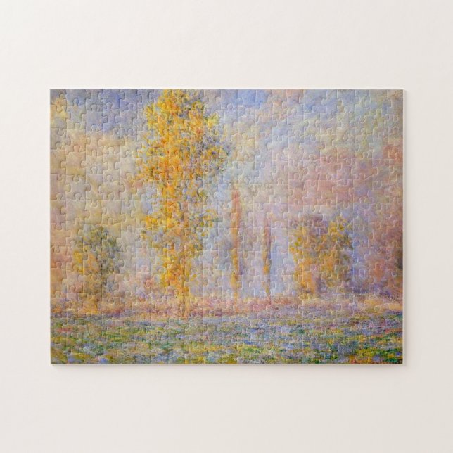 Meadow at Giverny Monet Fine Art Pussel (Horisontell)