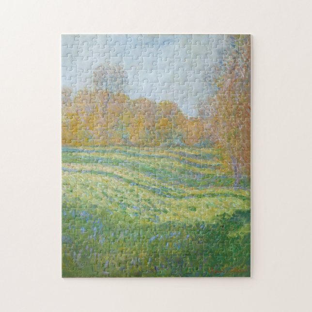 Meadow at Giverny Monet Fine Art Pussel (Vertikal)