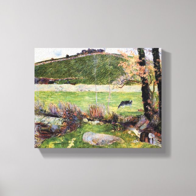 Meadow at the Banker Aven by Paul Gauguin Canvastryck (Framsida)