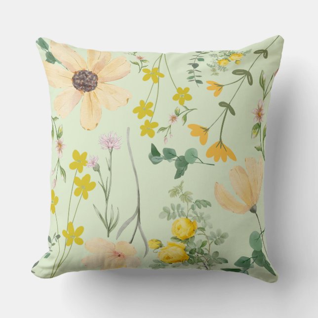 Meadow Bloom Serenity Dekorativ kudde (Framsida)