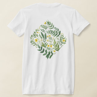 Meadow Blooms: Yellow Wildflowers and Green Foliag T Shirt