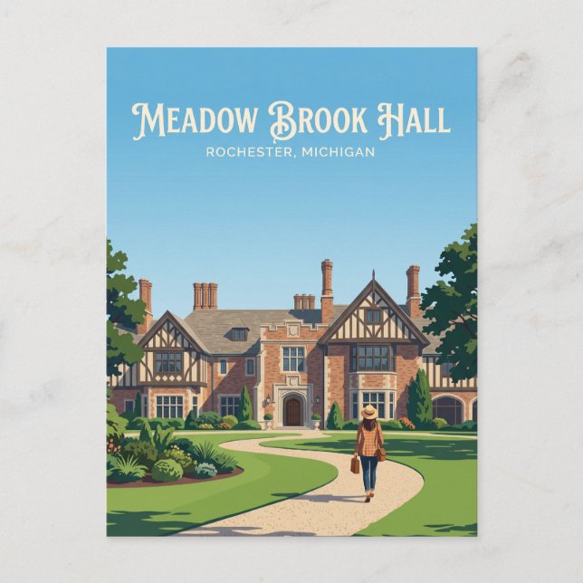 Meadow Brook Hall USA Vykort (Framsida)