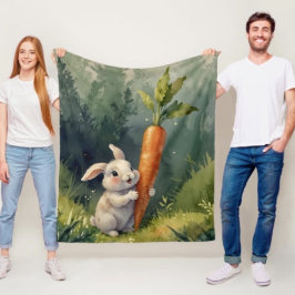 Meadow Bunny Dreams: Mysigt Fleece Blanket