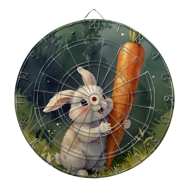 Meadow Bunny Dreams: Whimsical Dart Board Darttavla (Framsidan)