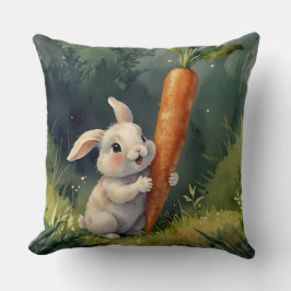 Meadow Bunny Dreams: Whimsical Dekorativ kudde