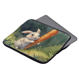 Meadow Bunny Dreams: Whimsical Electronics Bag Laptop Fodral