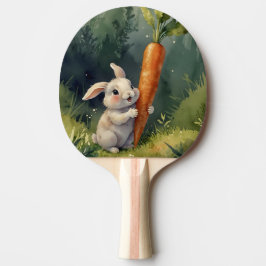 Meadow Bunny Dreams: Whimsical Ping Pong Paddle Pingisracket