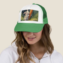 Meadow Bunny Dreams: Whimsical Truckerkeps