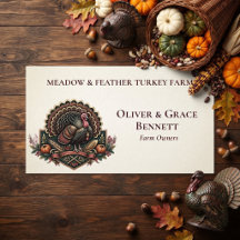 Meadow & Feather Minimal Turkbondegårdslogotyp Mod