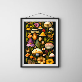Meadow Flora | Modern Haeckel-Poster Poster