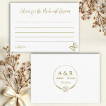 Meadow Flowers Advice for Bride and Groom Tilläggskort<br><div class="desc">Fira kärlek och skratt med detta charmerande "Meadow Flowers Advice" för kortet för gris- och groomhölje. Med en mjuk blommigt som inspireras av vildens skuggblommor är det här elegantens inmatningskort perfekt för möhippor, bröllop eller förlovningsfester. Låt era gäster uppriktiga råd, önskemål eller ord av visdom på ett vackert sätt som...</div>