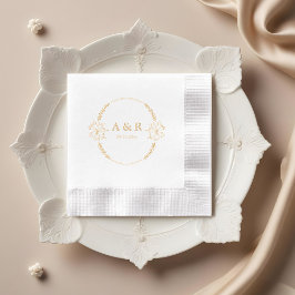 Meadow Flowers Bröllop Monogram