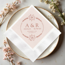 Meadow Flowers Bröllop Monogram Namn