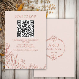 Meadow Flowers Misty Ro Scan QR OSA kort