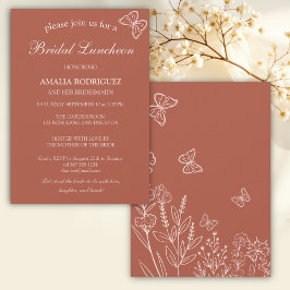 Meadow Flowers Möhippa Luncheon Inbjudningar