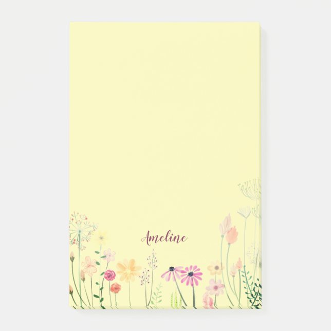 Meadow Flowers Post-it Block (Framsida)