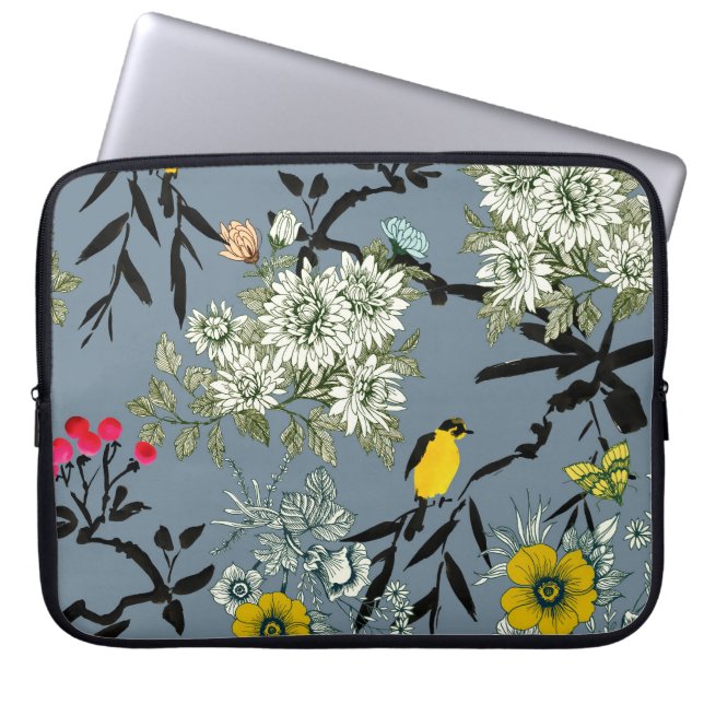 Meadow Flowers Rowan Seamless Background Laptop Fodral (Framsidan)