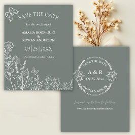 Meadow Flowers Sirocco Grönt Budget Spara datum