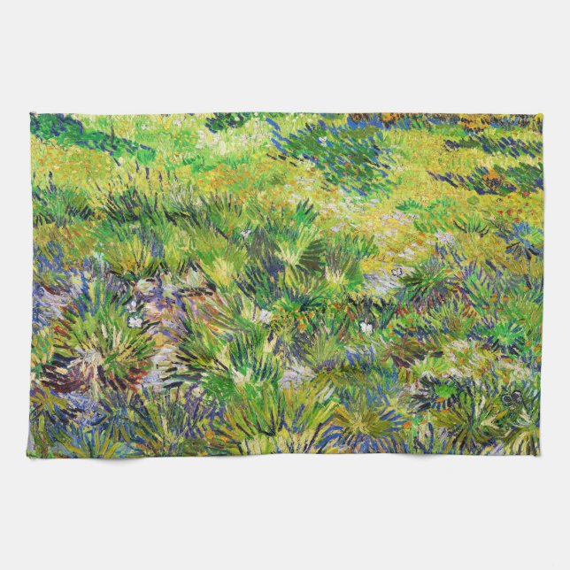Meadow Garden Saint-Paul Hospital Vincent van Gogh Kökshandduk (Horisontell)