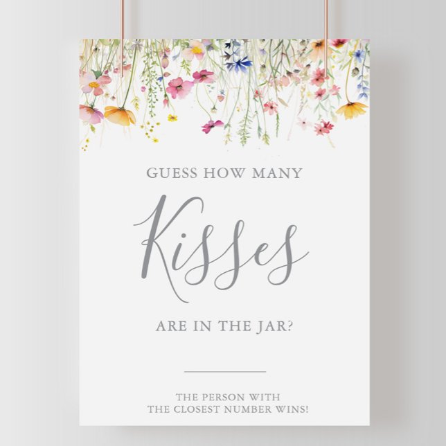 Meadow gissar hur många Kisses Möhippa-spel Poster (Skapare uppladdad)