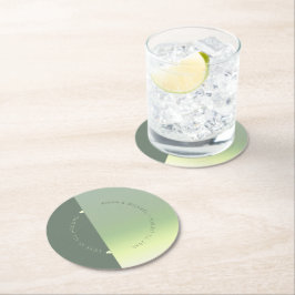 Meadow ID741 för övertoning i Bröllop Vår Underlägg Papper Rund