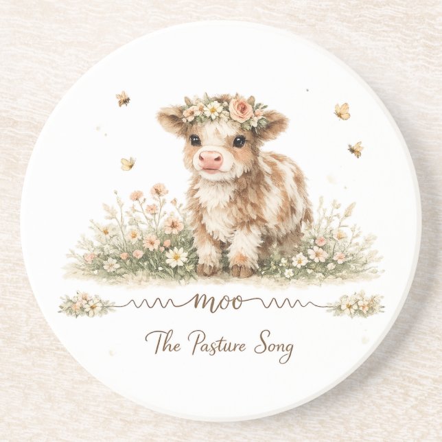 Meadow Melody cow paper plates Underlägg (Framsidan)