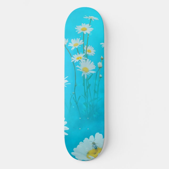 Meadow of Daisies Mini Skateboard Bräda 18,5 Cm (Framsida)