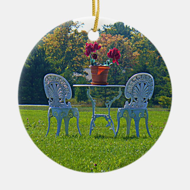 Meadow of Kärlek Julgransprydnad Keramik (Framsidan)