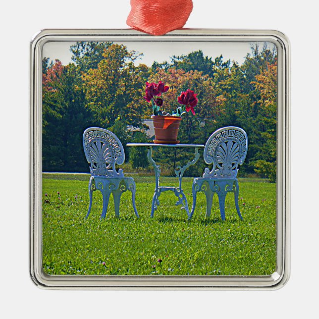 Meadow of Kärlek Julgransprydnad Metall (Framsidan)