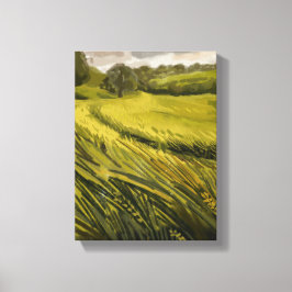 Meadow Painting - Still-Life Illustration Canvastryck