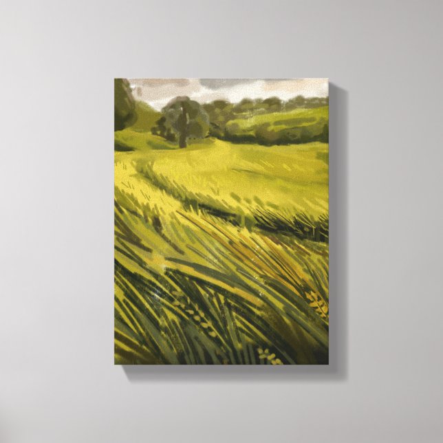 Meadow Painting - Still-Life Illustration Canvastryck (Framsida)