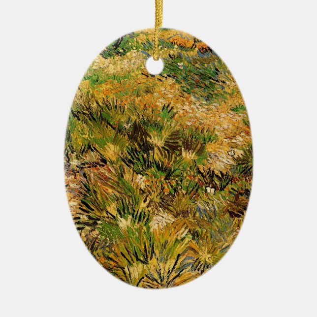 Meadow vid sjukhuset Saint Paul av Vincent van Gog Julgransprydnad Keramik (Framsidan)