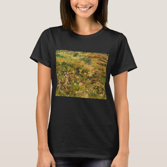 Meadow vid sjukhuset Saint Paul av Vincent van Gog T Shirt (Framsida)