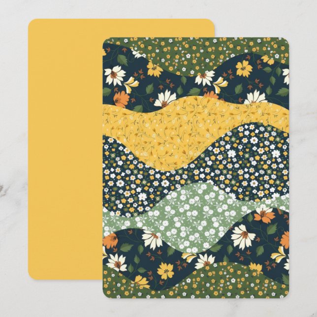 Meadow Waves Inbjudningar (Fram/baksida)