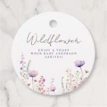 Meadow Wildblomma Fält Baby Shower Woodland