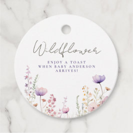 Meadow Wildblomma Fält Baby Shower Woodland Gåvor Etiketter