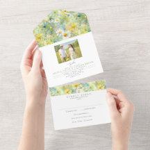Meadow Wildblomma Summer Boho Bröllop Photo