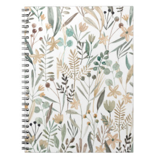 Meadow Wildblommor: Watercolor Charm. Anteckningsbok