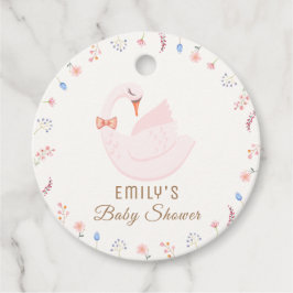 Meadow Wildblomprincess Svan Girl Baby Shower Gåvor Etiketter