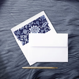 Meadow Wildflowers Pattern Wedding Envelope Liner