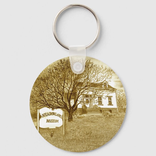 Meadowlands Museum Teckning Keychain Nyckelring (Framsida)