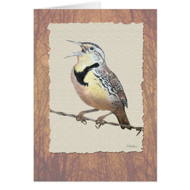 Meadowlark Hälsningskort (Framsidan)