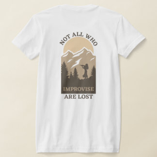 Meadowlark Violin Not All Who Improvise are Lost T Shirt