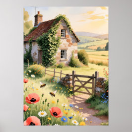 Meadowlight Cottage Poster